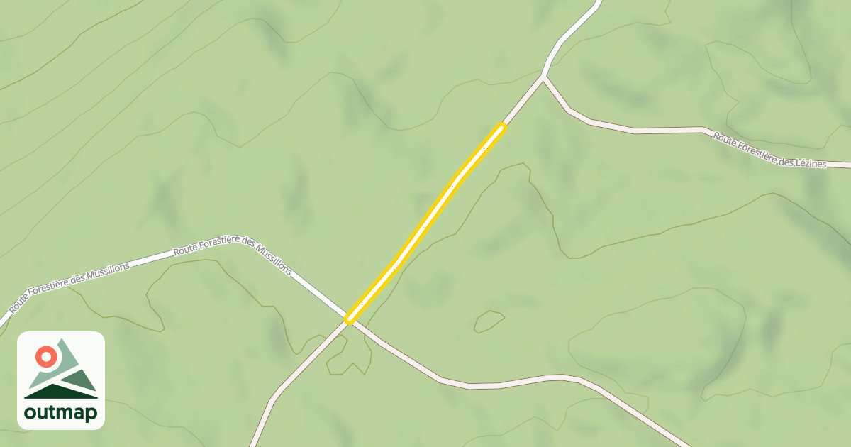 Map of Route Forestière du Grand Perret