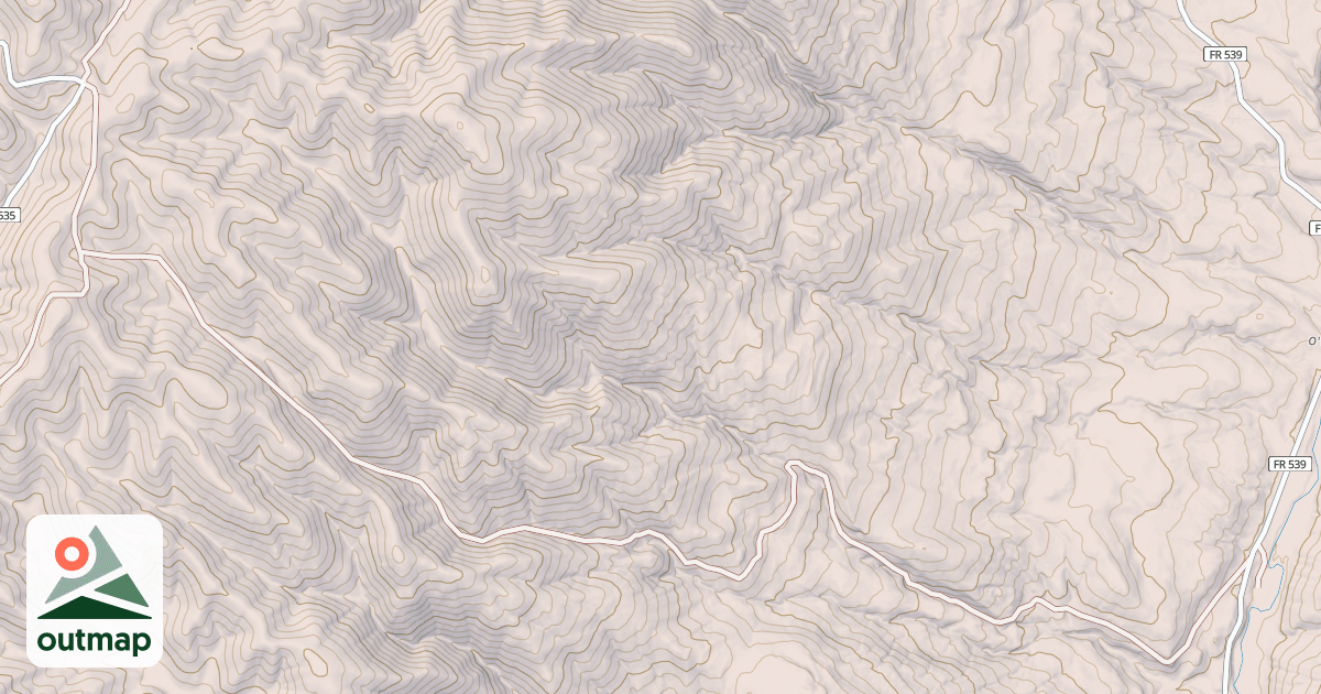 Map of USFS Motor Vehicle Use Map Roads {1AEFFE01-5F83-4A42-814F-896680A1537A}