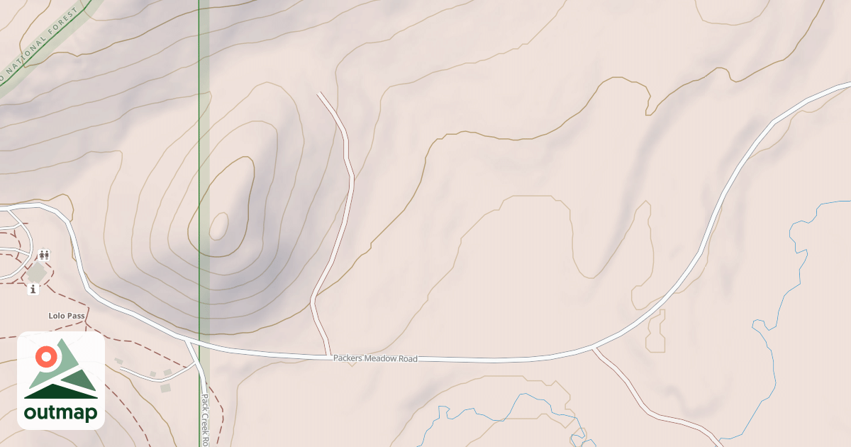 Map of East Fork Snowmobile Tr #1