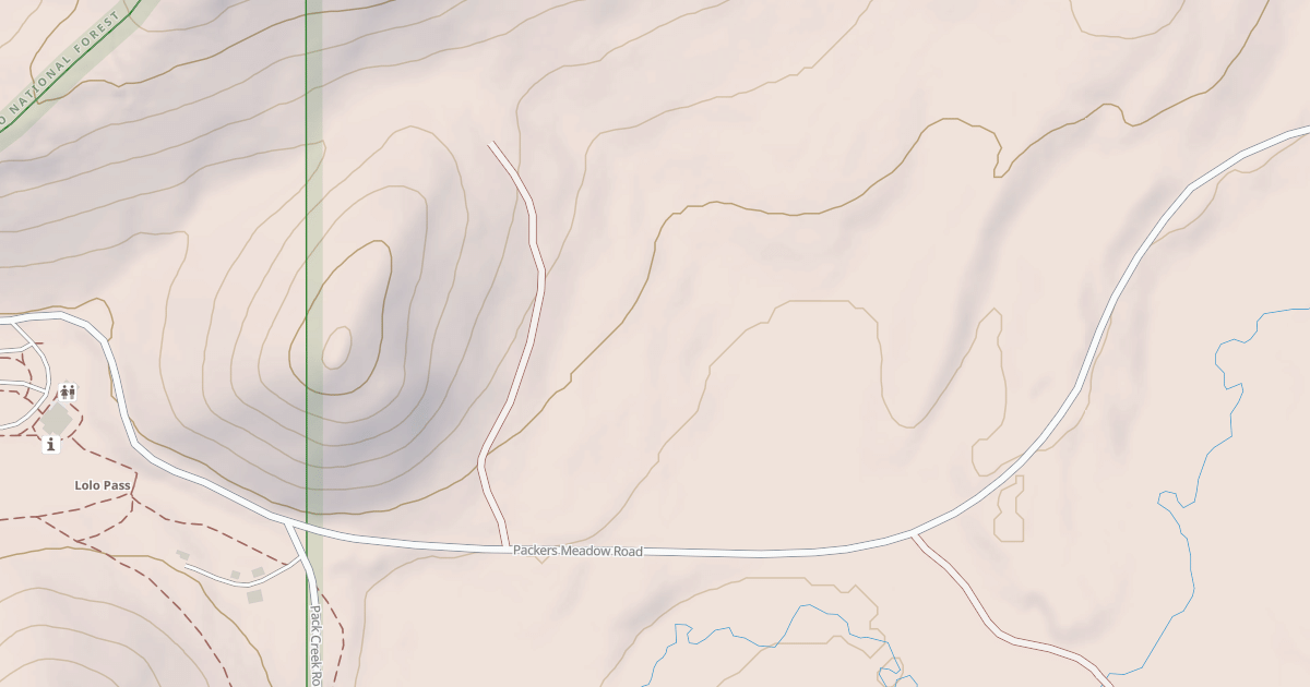 Map preview of East Fork Snowmobile Tr #1