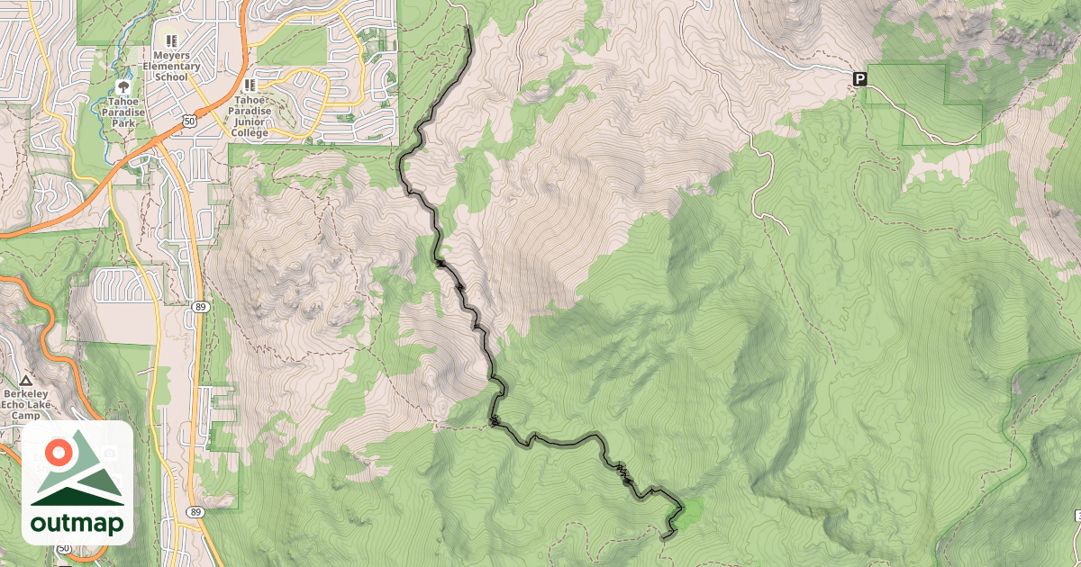 Map of Saxon Creek Trail
