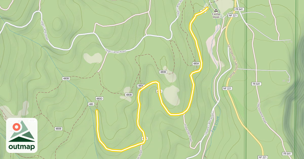 Map of Fish Creek Trail