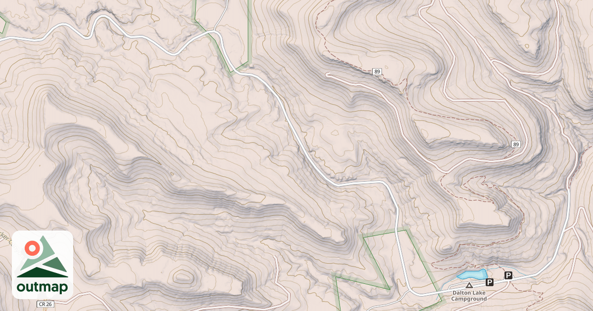 Map of DALTON LAKE