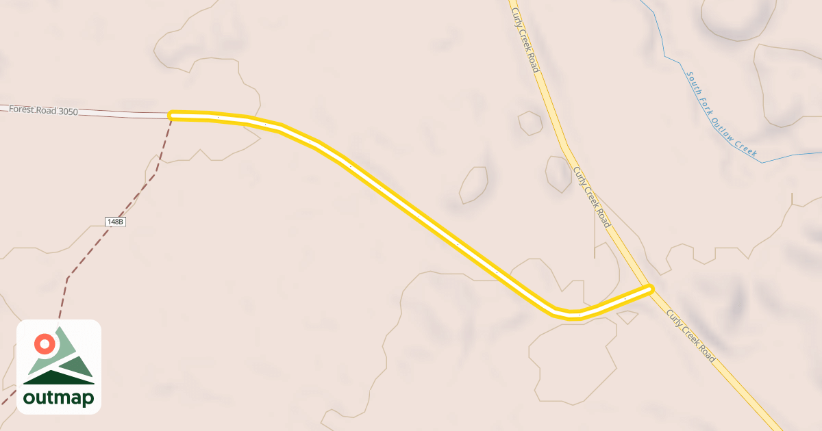 Map of Forest Road 3050
