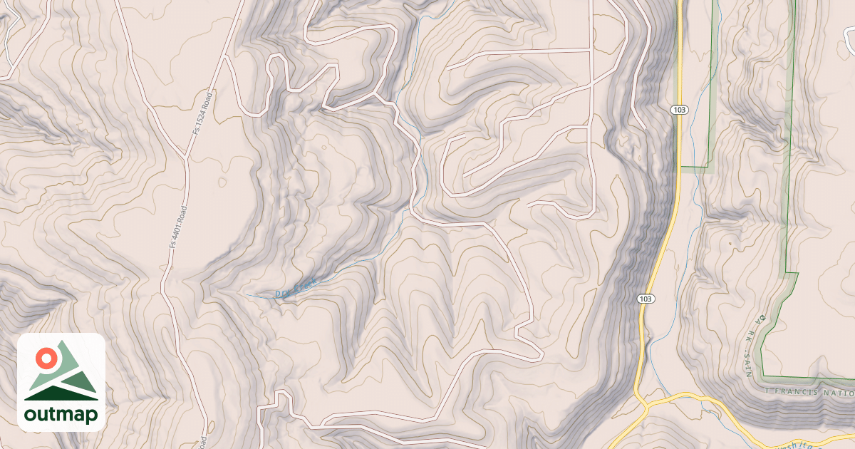 Map of USFS Motor Vehicle Use Map Roads {67C5B4A5-1176-400C-8B55-B511E26755B3}