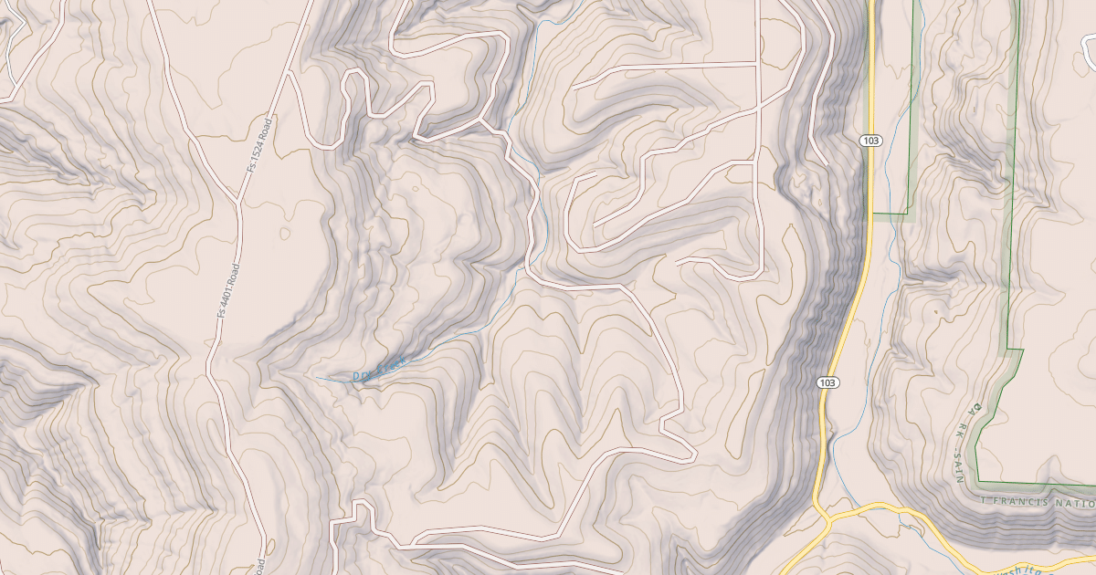 Map preview of USFS Motor Vehicle Use Map Roads {67C5B4A5-1176-400C-8B55-B511E26755B3}
