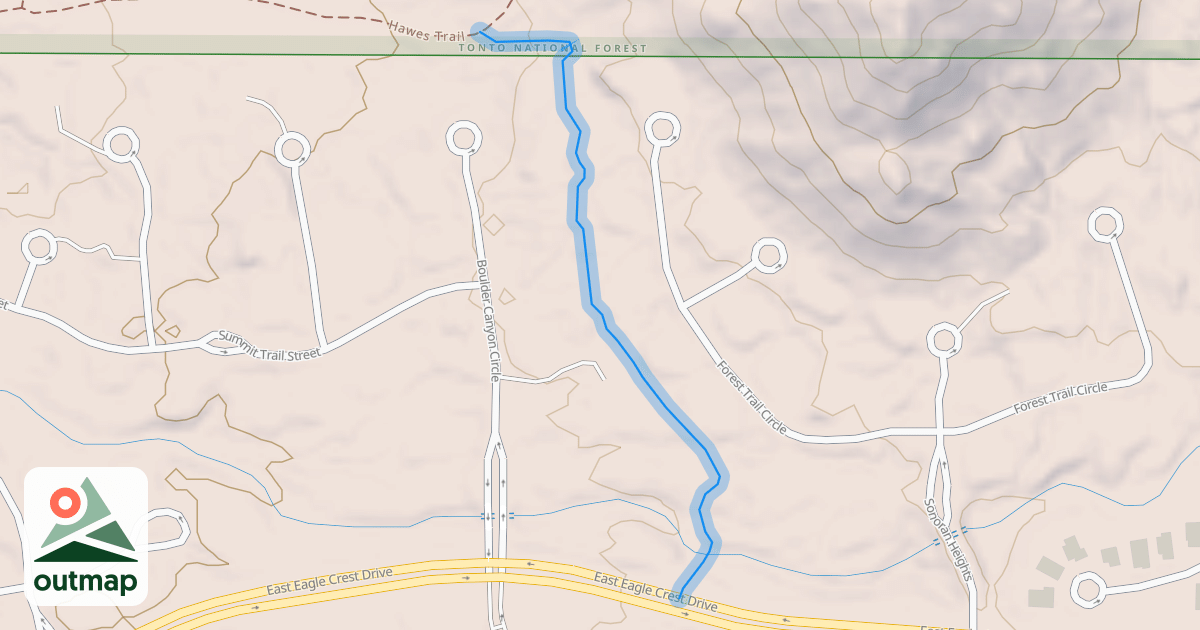 Map of Red Mountain