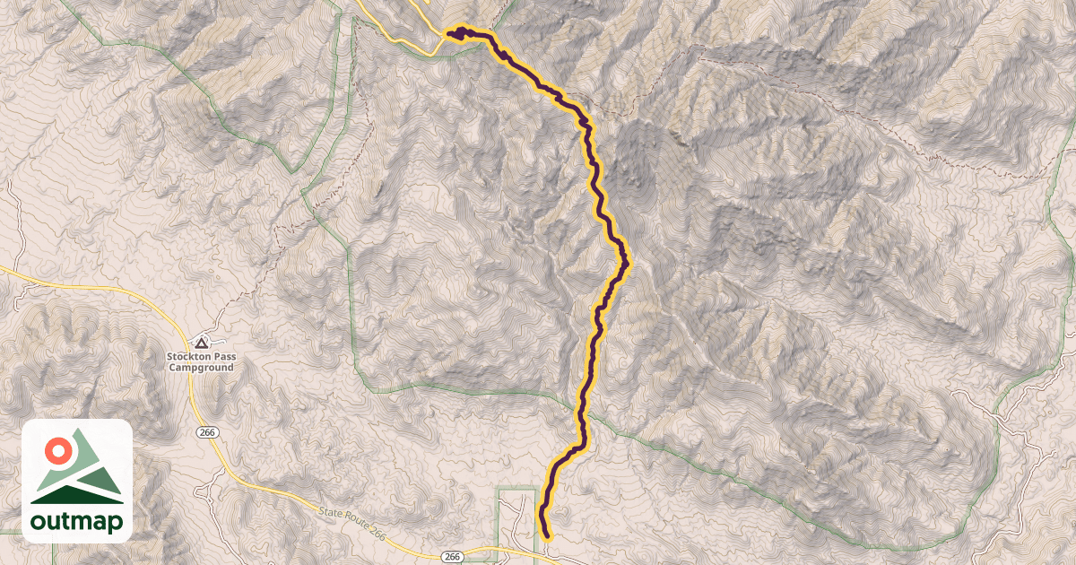 Map of Bear Canyon Trail #299