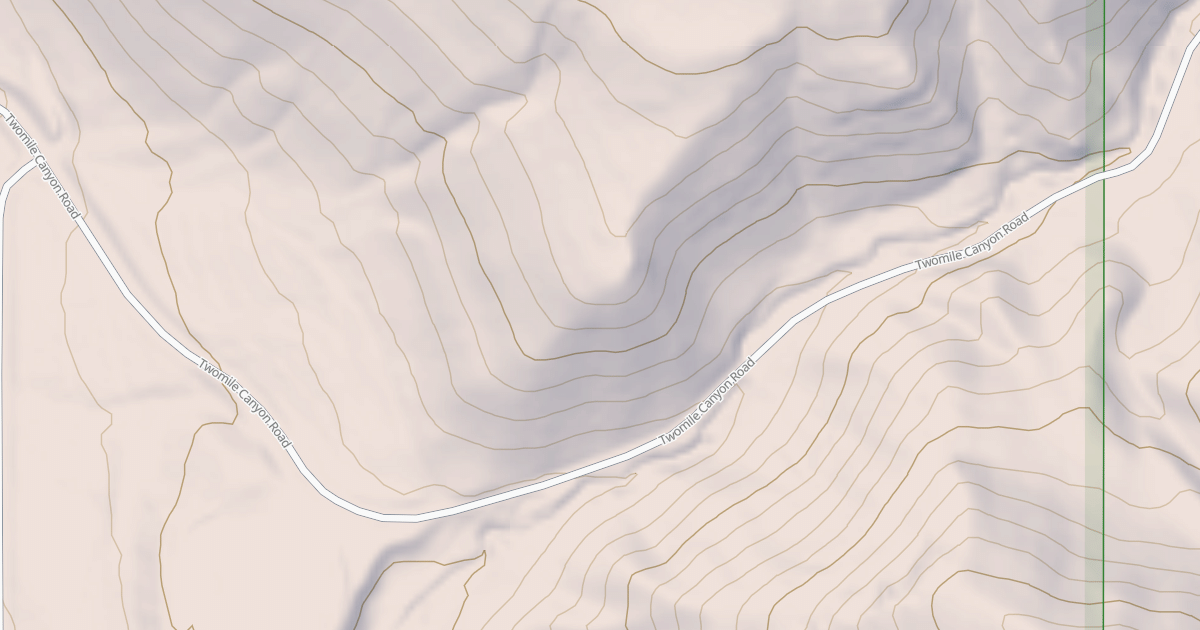 Map preview of TWO MILE CANYON (TRAIL HOLLOW)