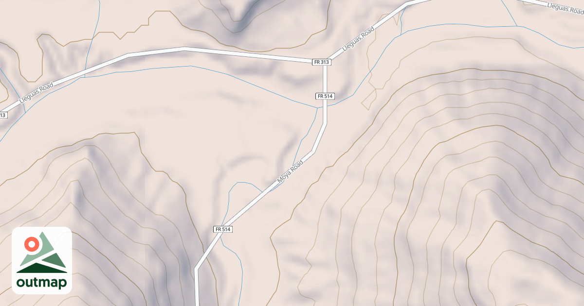 Map of MOYA RD