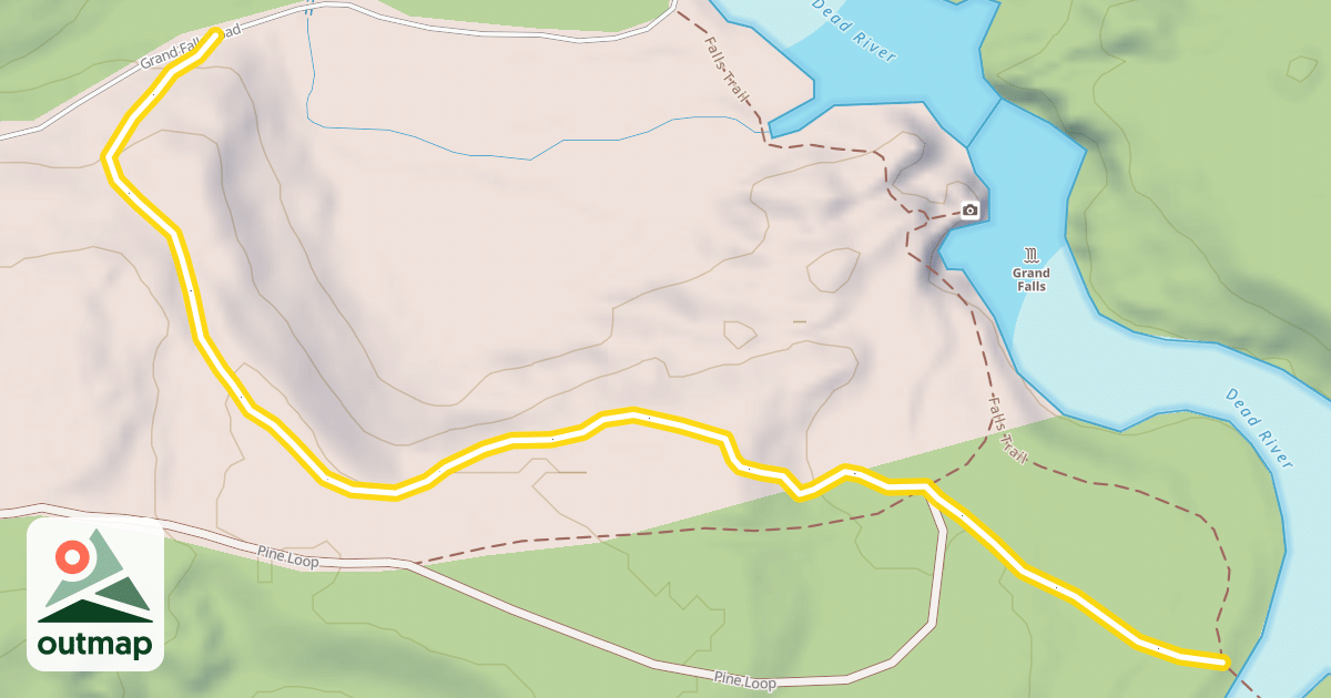 Map of Maine Huts Trail