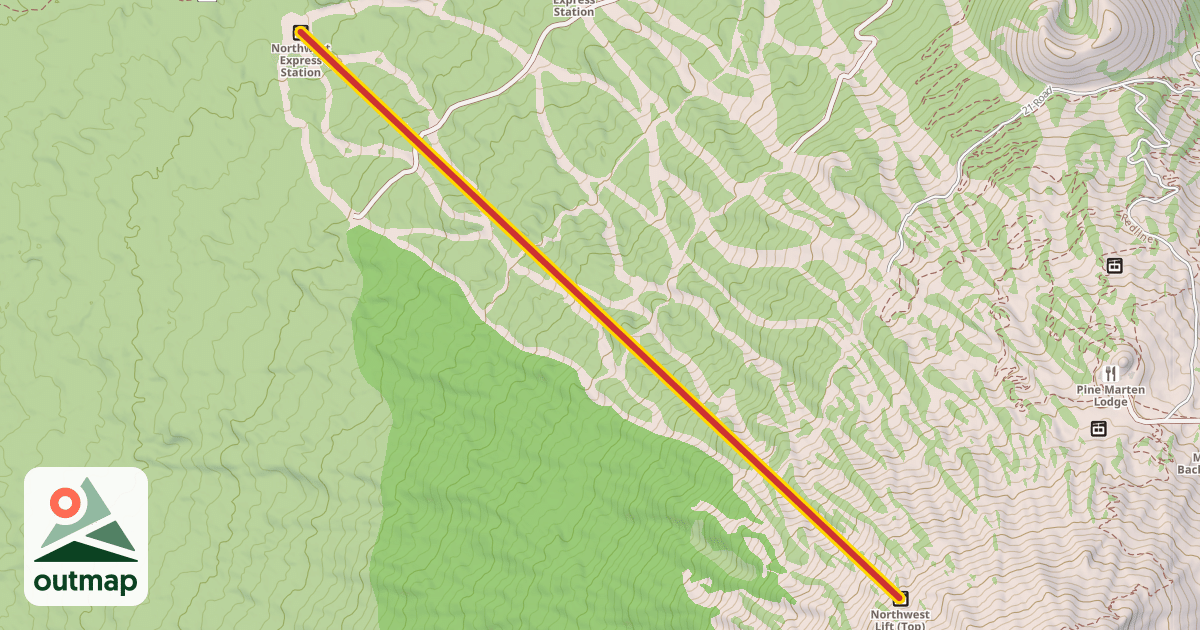 Map of Northwest Express