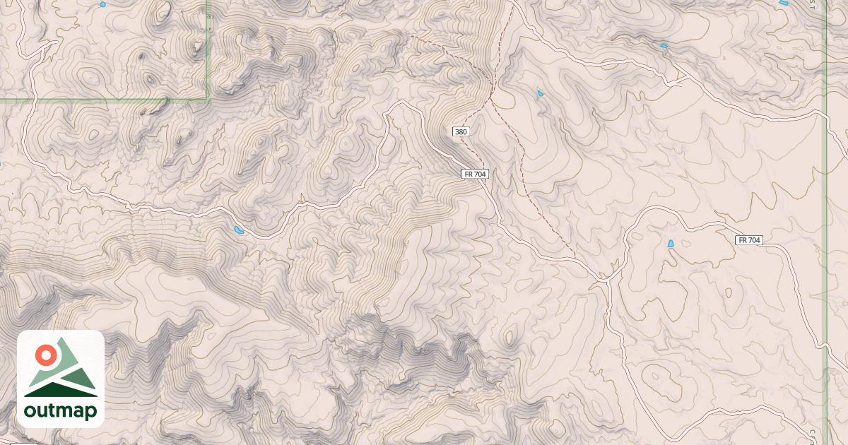 Map of SOUTH DEER CREEK