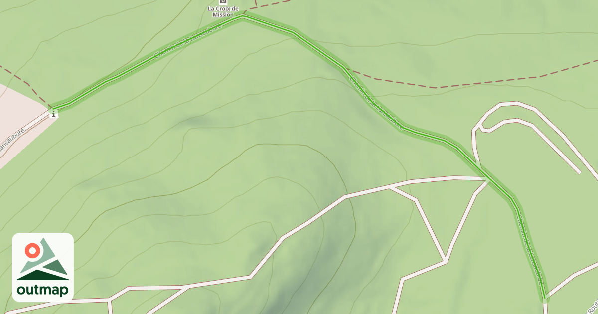 Map of Chemin de la Lansaubure