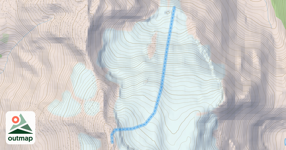 Map of Rainbow North Glacier