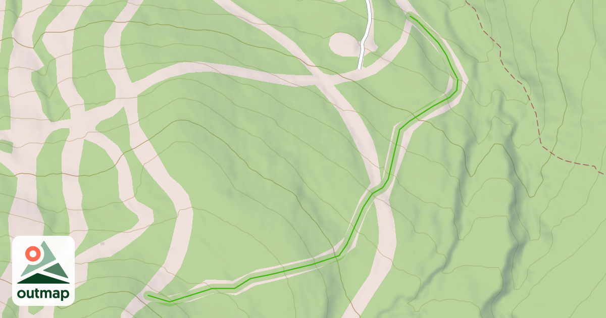 Map of Upper Stub's Trail
