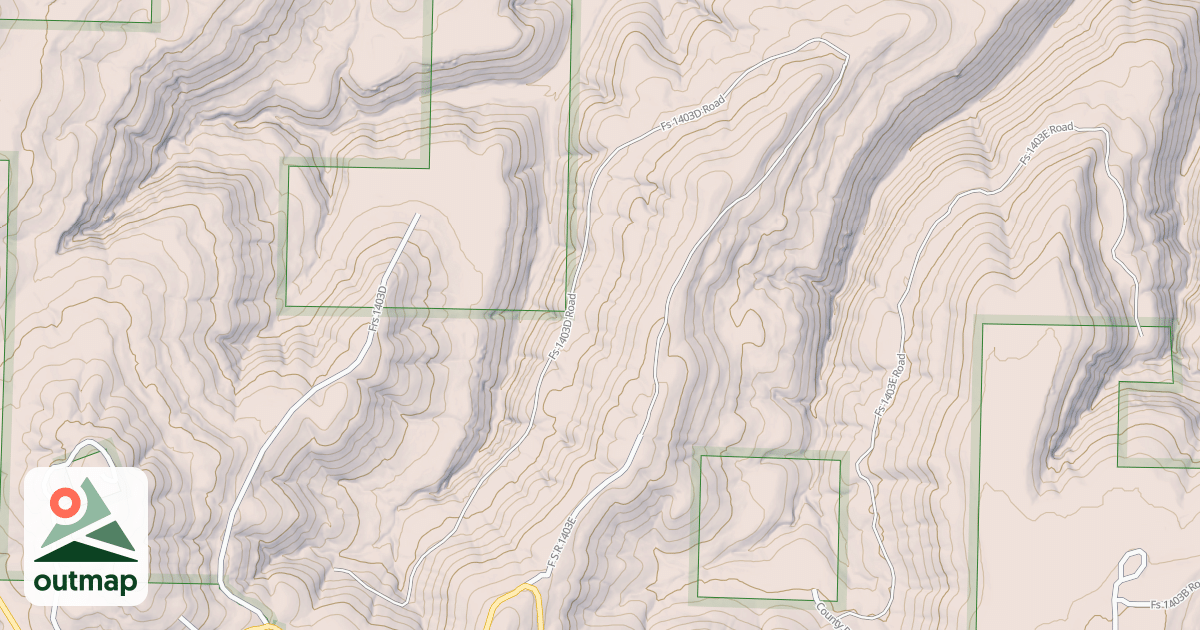 Map of LITTLE BEE RIDGE