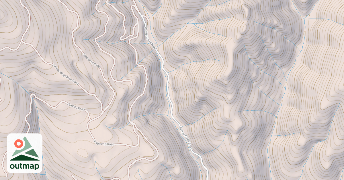 Map of BARKER CREEK