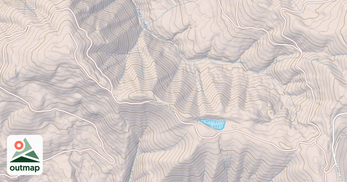 Map of MOSQUITO LAKE