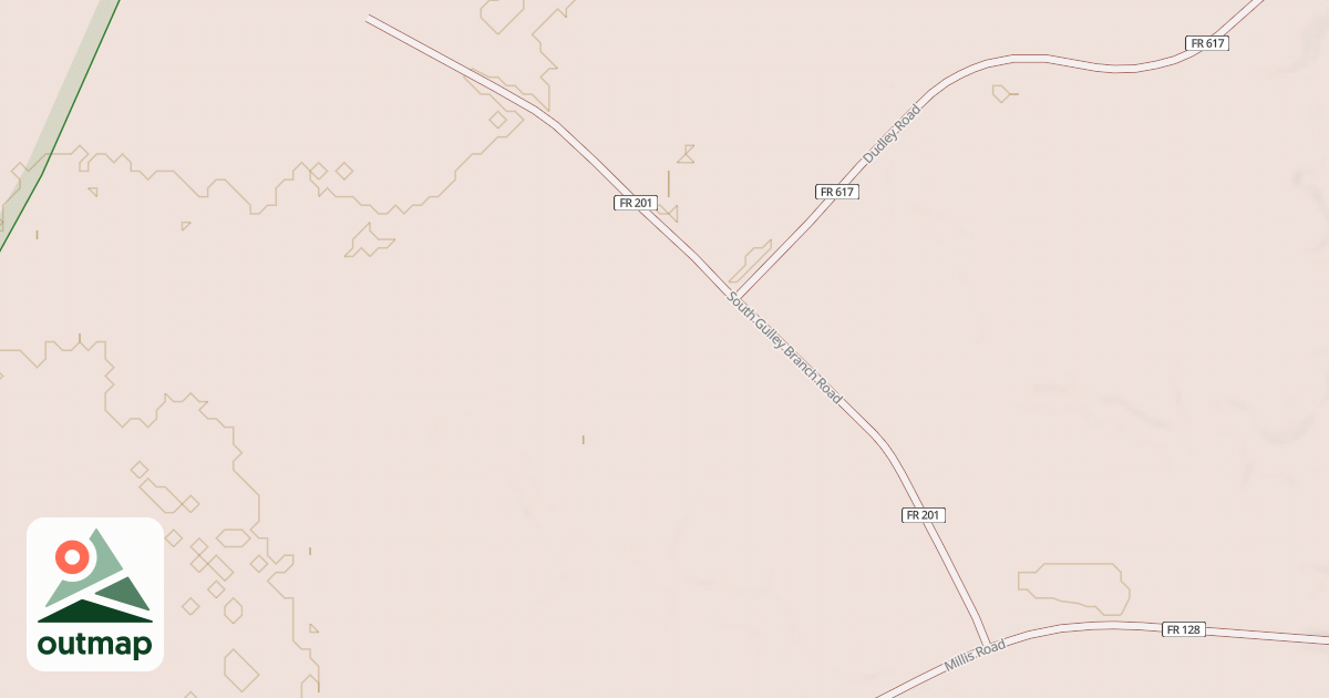 Map of S. GULLEY BRANCH