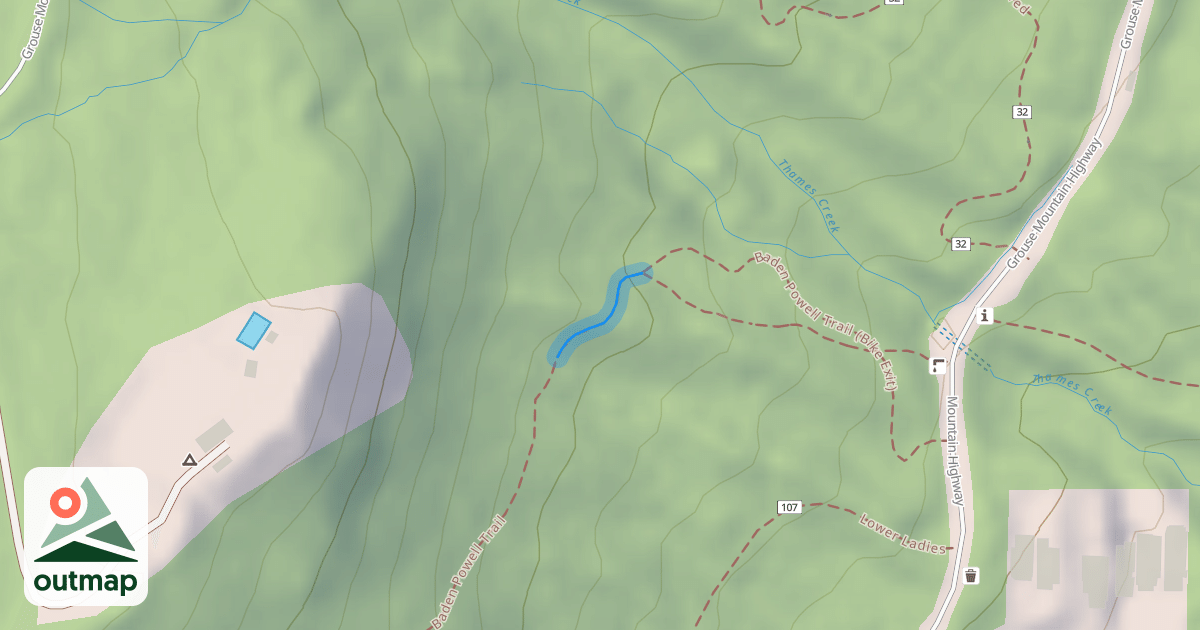 Map of Baden Powell Trail
