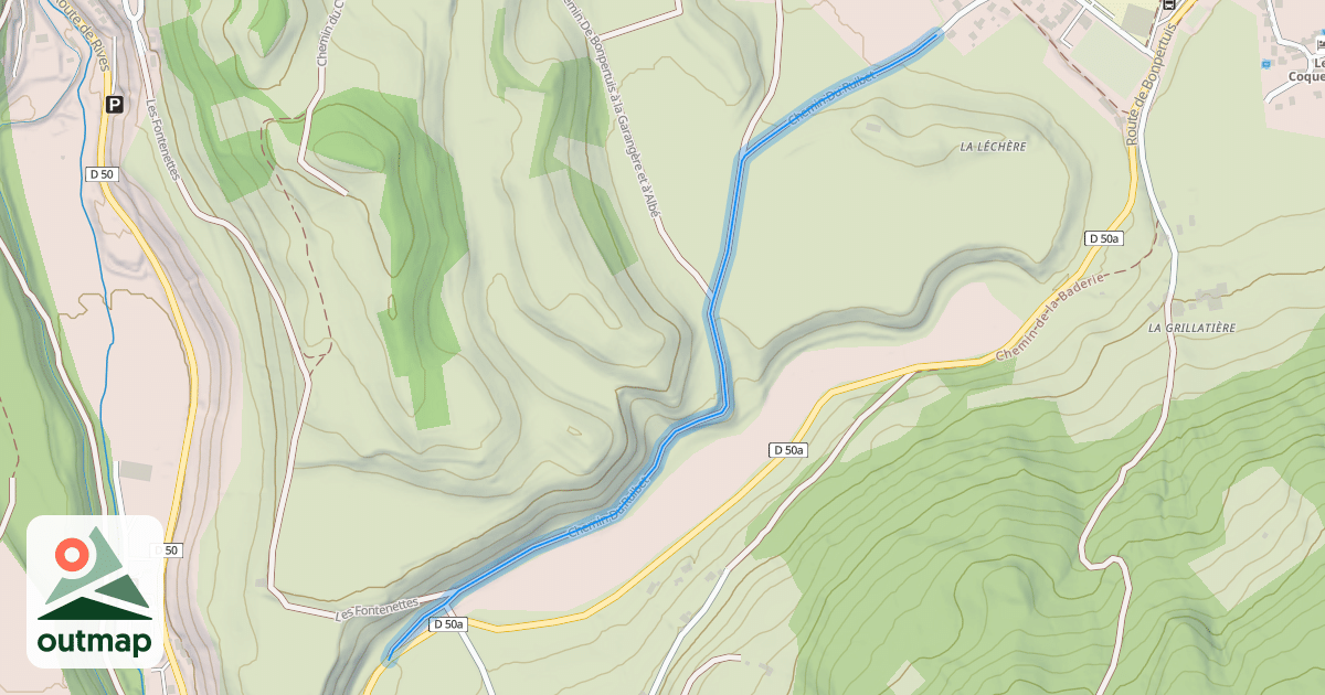Map of Chemin Du Ruibet