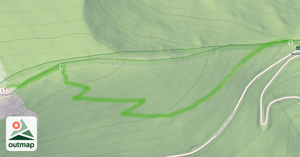 Map of Sentier Klintzkopf