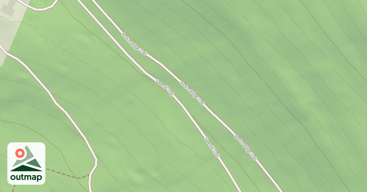 Map of Blue Knob State Park Trails