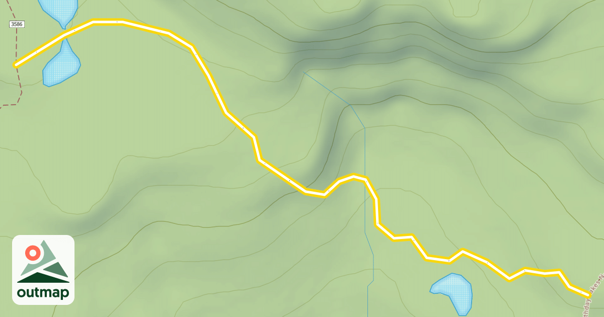 Map of South Waldo Nordic Trail