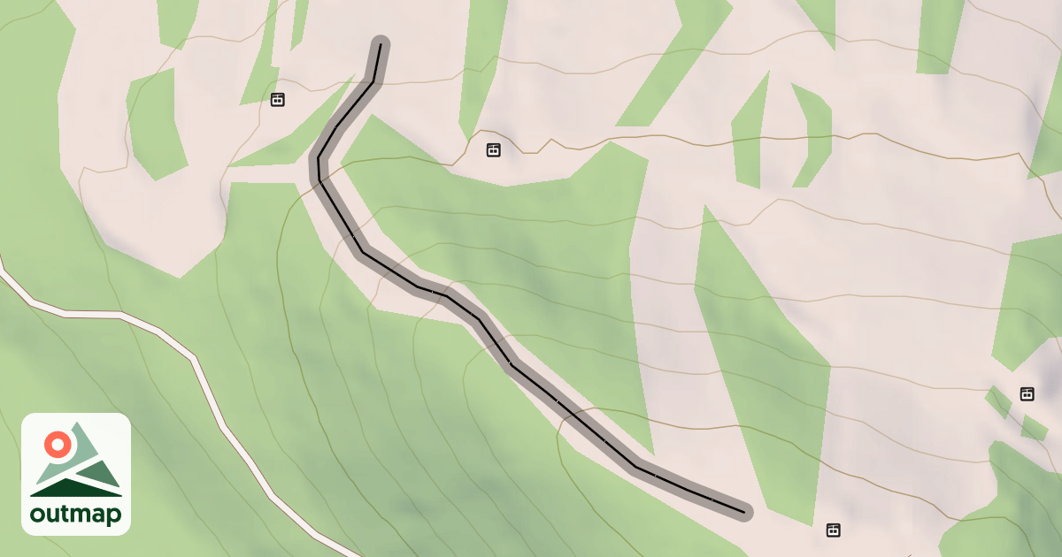 Map of Barrett's trail