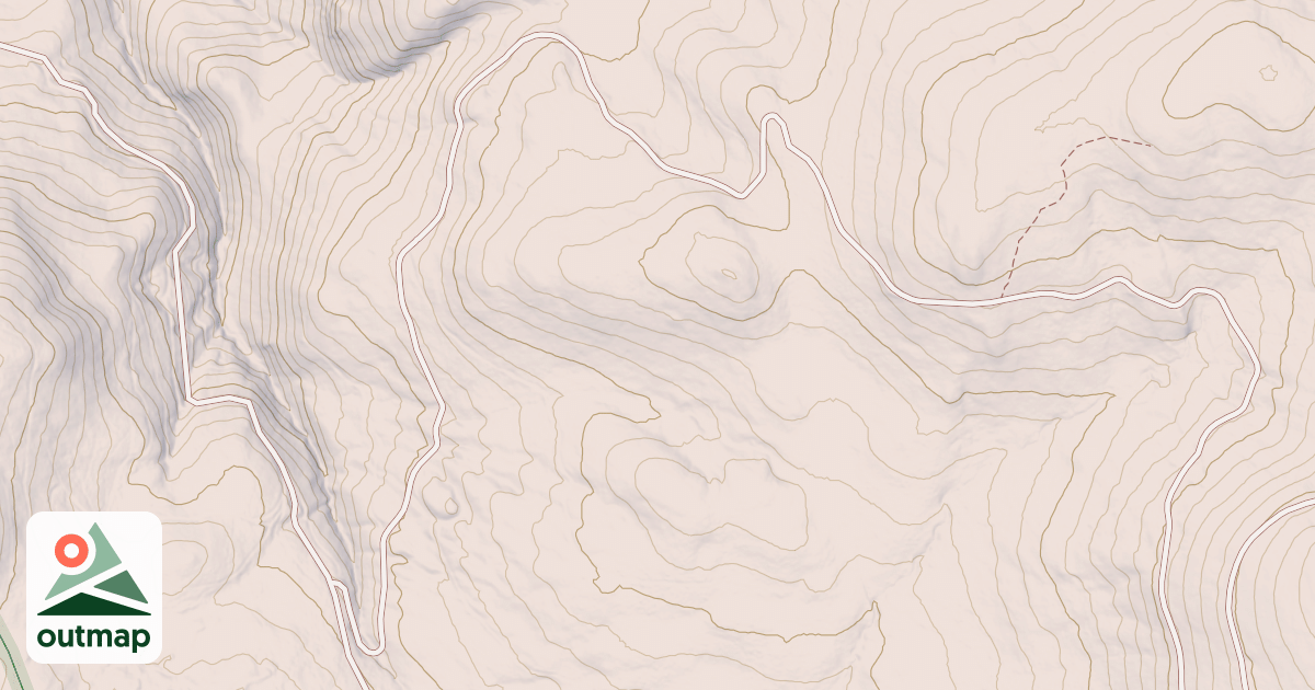 Map of Lost Park Loop Snowmo Tr# 13