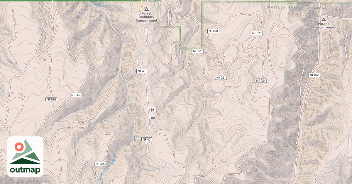 Map of USFS Motor Vehicle Use Map Trails 18059
