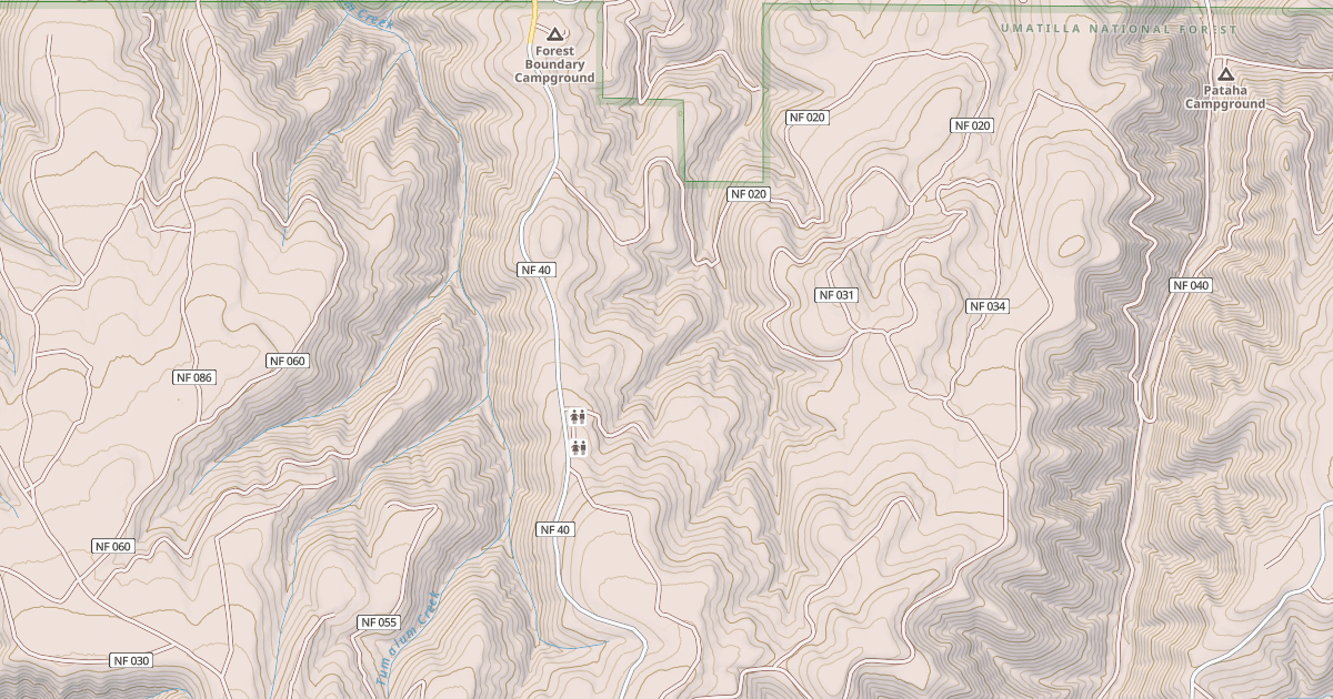Map preview of USFS Motor Vehicle Use Map Trails 18059
