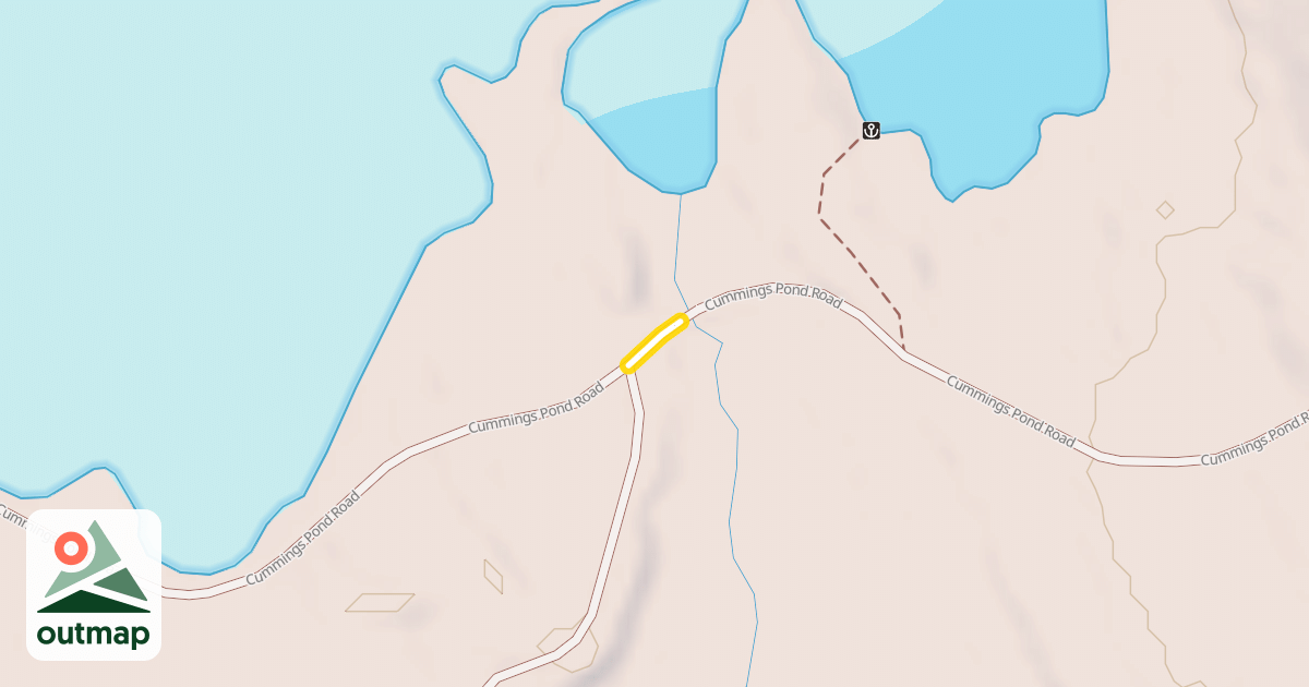 Map of Cummings Pond Road