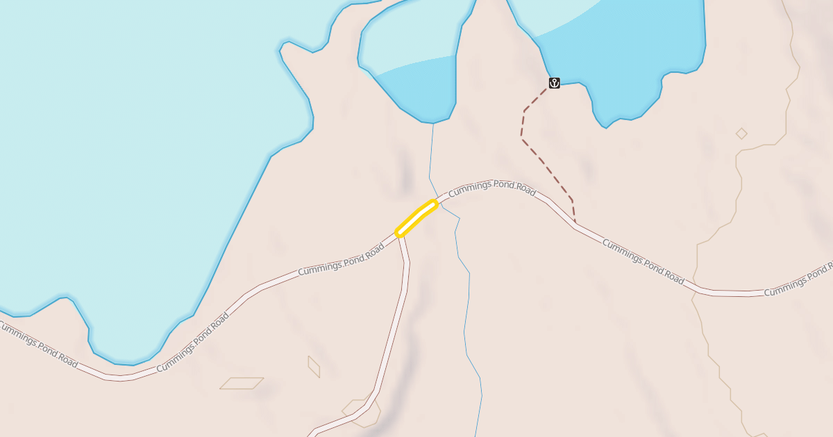 Map preview of Cummings Pond Road