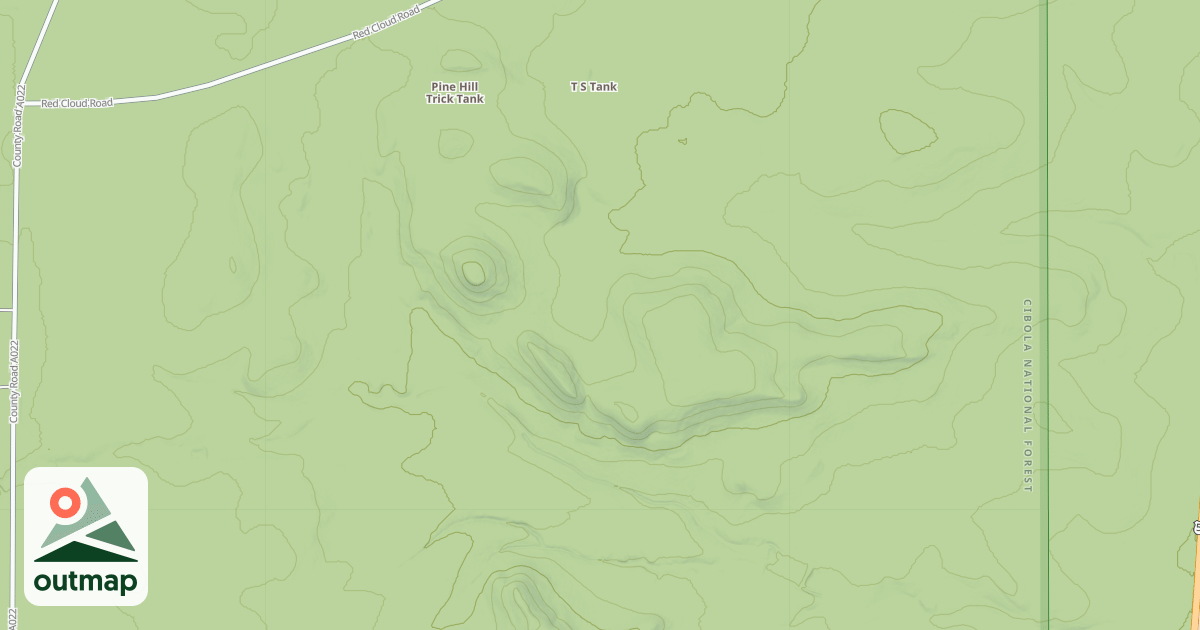 Map of PINE TANK