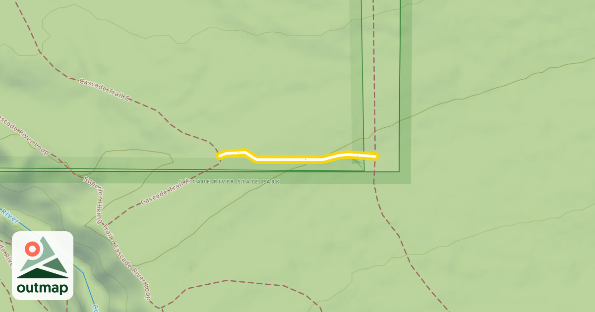 Map of Cascade Trail B