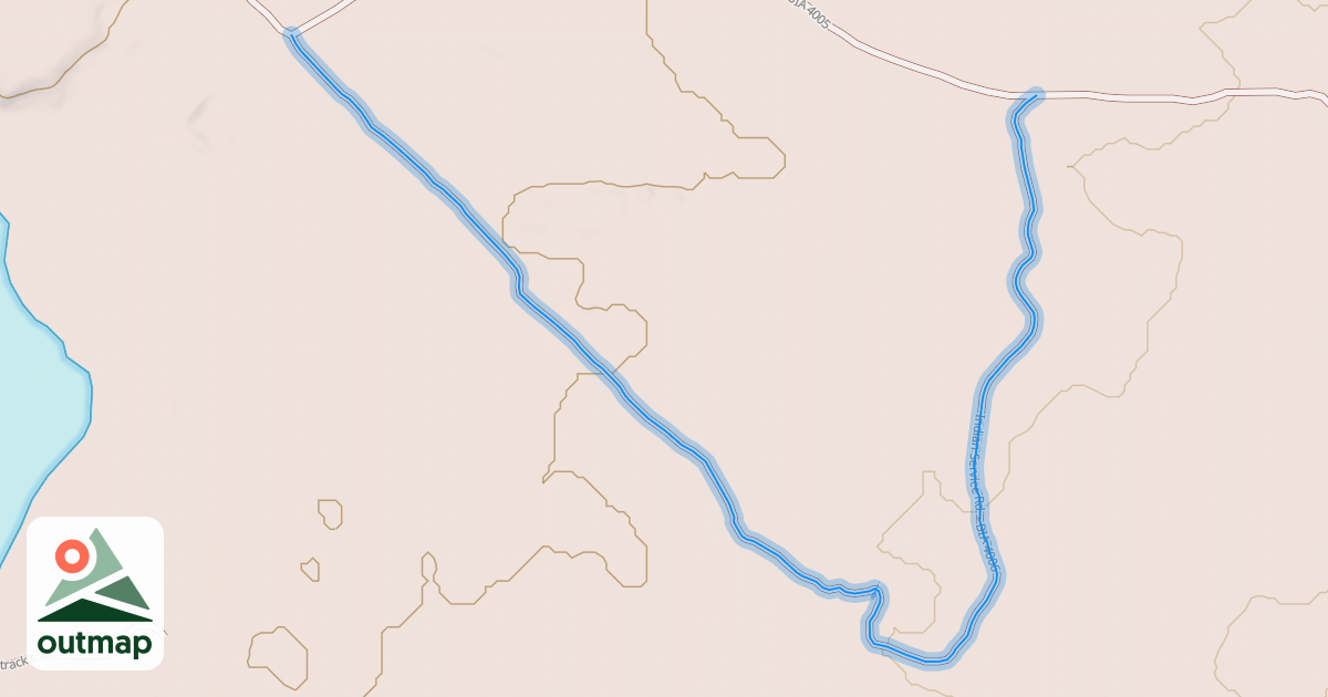 Map of Indian Service Rd. - BIA 4006