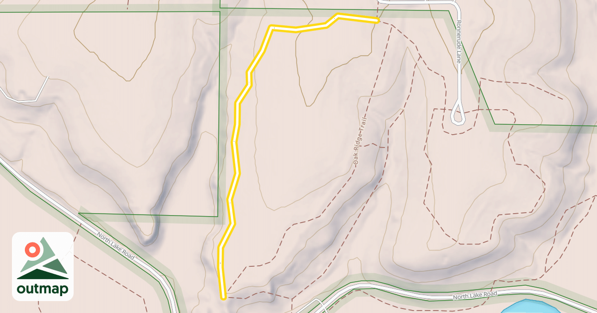 Map of Oak Ridge Trail