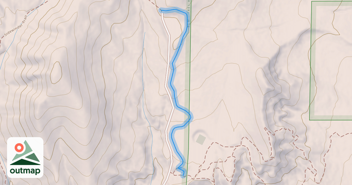 Map of Grandview Singletrack Option