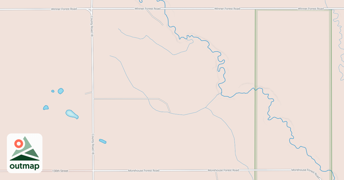 Map of Fourtown-Grygla Trail System