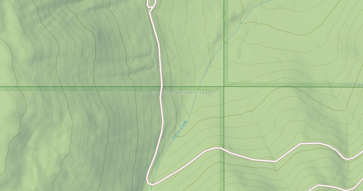 Map preview of DAVIS CREEK B