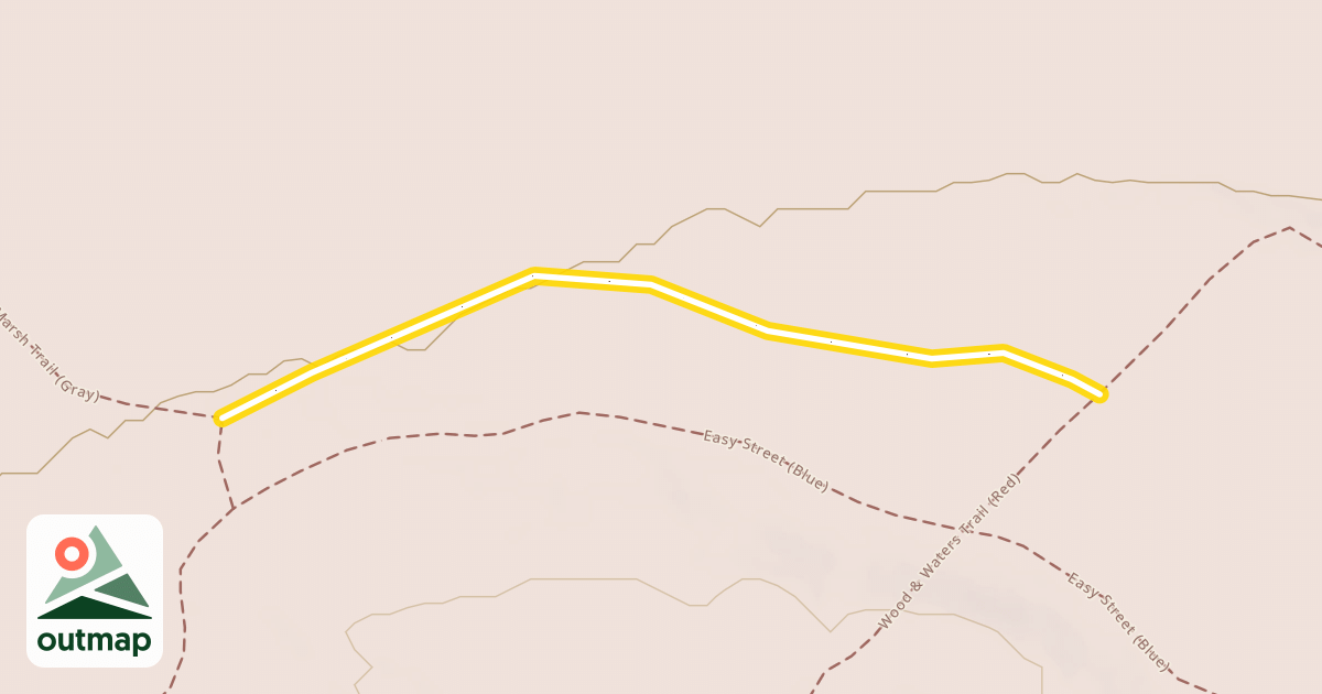 Map of Heron Marsh Trail (Gray)