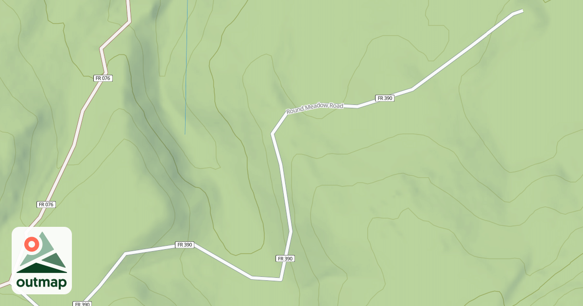 Map of ROUND MEADOW