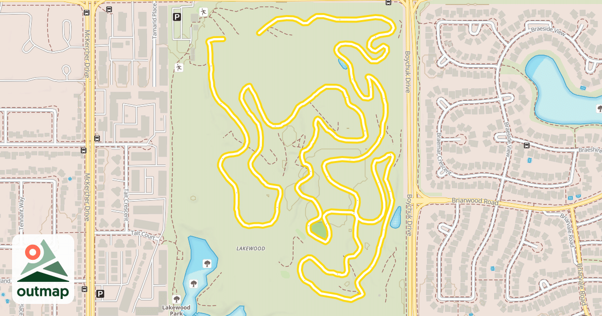 Map of 5 km Loop