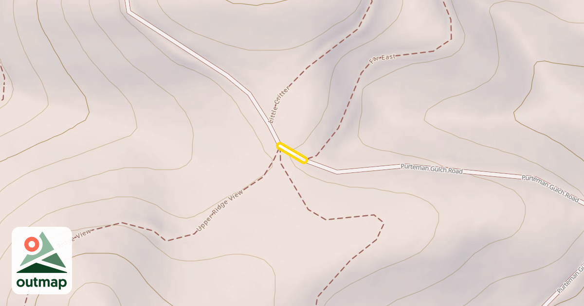 Map of Purteman Gulch Road