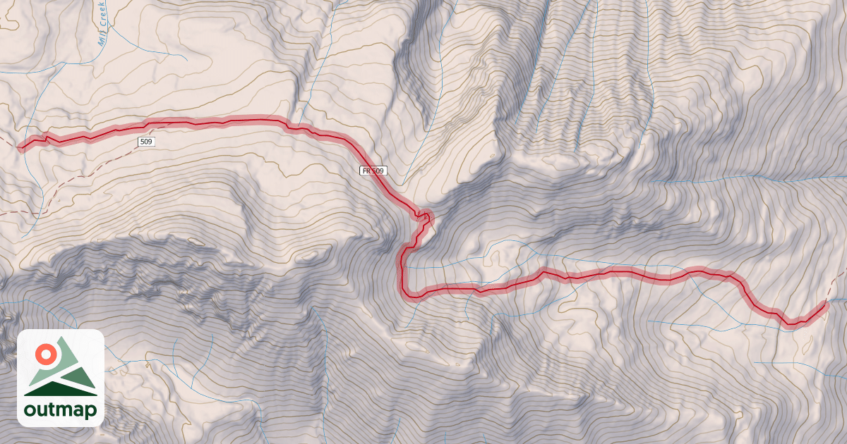 Map of Columbine Lake Trail