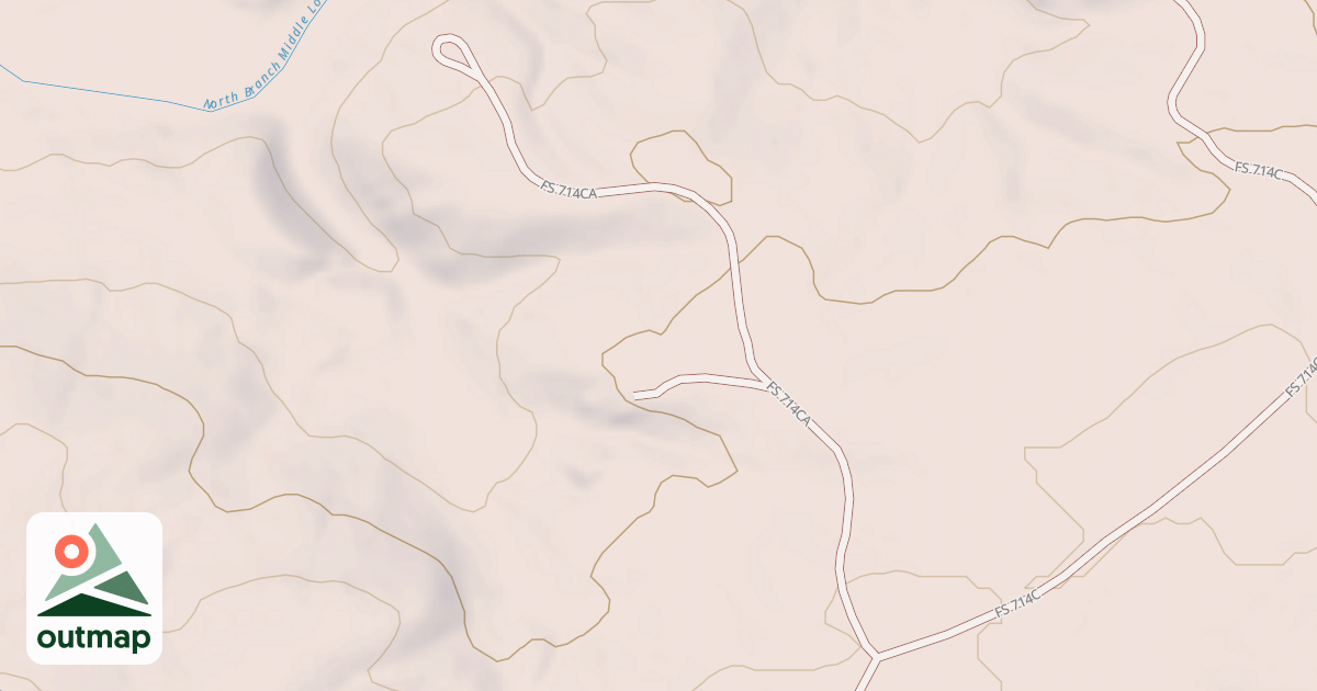 Map of DUCK POND SPUR