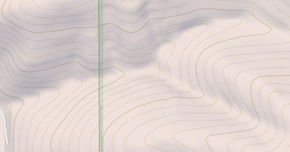 Map preview of HYAAK CREEK