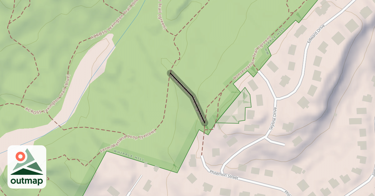 Map of Conservation Trail (green)